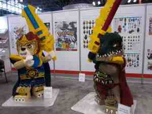Larger than life Lego sculptures. (respected the rules — only photographed; didn't touch)