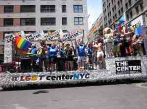 LGBT center float.