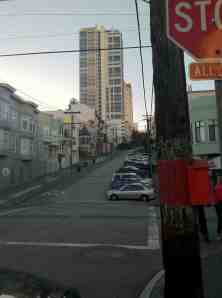 And possibly owning a piece of my future heart attack: looking up a typical San Francisco hill.