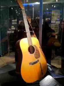 Elvis's guitar. The Beatles were big fans of his, but he was in no hurry to meet them.