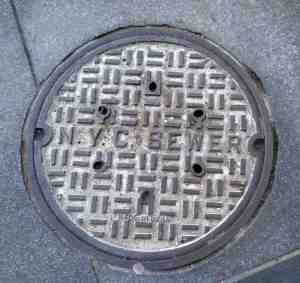 New York City sewer cover made in India.