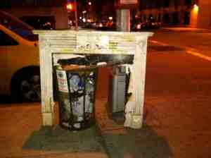 "Hon, what should we do with this old mantle? do you think one of the kids would want it or should I just throw it out on West End Avenue?"
