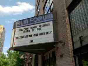When an event is shown for one screening it doesn't make the marquee.