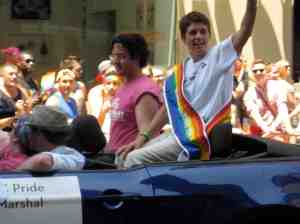Grand Marshall Rea Carey, Executive Director of the National Gay and Lesbian Task Force