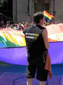 Apparently  Pride was watered its way down to Walmart.