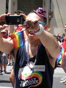 Gotcha! Shooting the crowd!