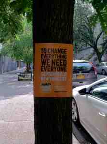 Upper West Side tree doing its part for the Peoples Climate March.