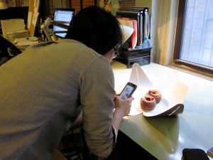 Godsend photographing the Cronuts.