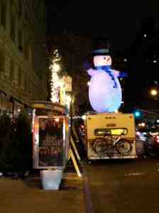 Five forty five in the evening on Amsterdam Avenue.